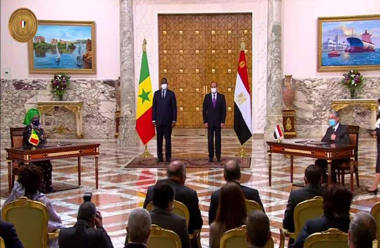 توقيع مذكرة تفاهم بين مصر والسنغال بحضور الرئيس السيسي ونظيره السنغالي