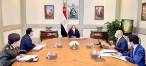 اجتماع الرئيس السيسي مع رئيس الحكومة ووزير النقل