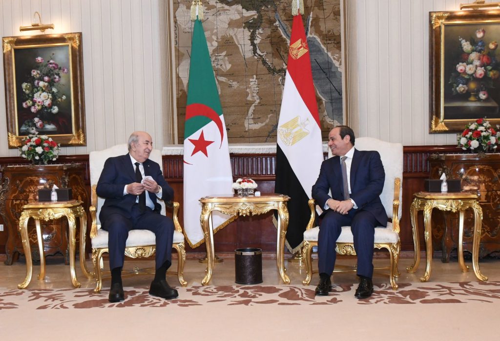 اجتماع الرئيس عبدالفتاح السيسي ورئيس الجزائر
