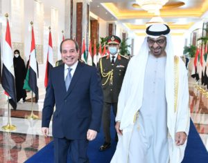 لقاء الرئيس السيسي وولى عهد أبوظبي بقصر الوطن