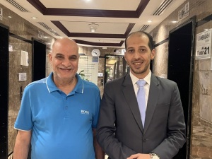 الكاتب الصحفي شعبان العيسوي رئيس التحرير برفقة سلام مصطفى الخولى مدير الأغذية والمشروبات