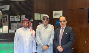 الكاتب الصحفي شعبان العيسوي رئيس التحرير برفقة زريق موسي السلمي مدير الاستقبال